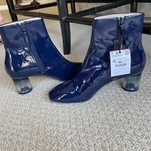 Zara BLUE booties